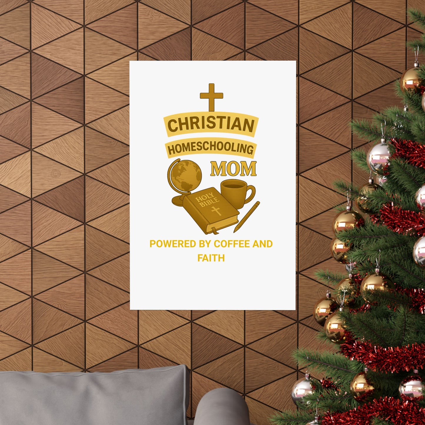 Vertical Poster - Christian Homeschooling Mom Design