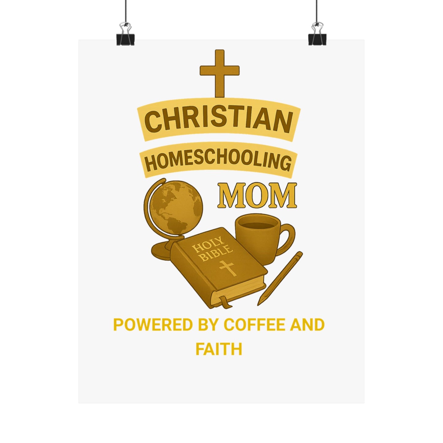 Vertical Poster - Christian Homeschooling Mom Design