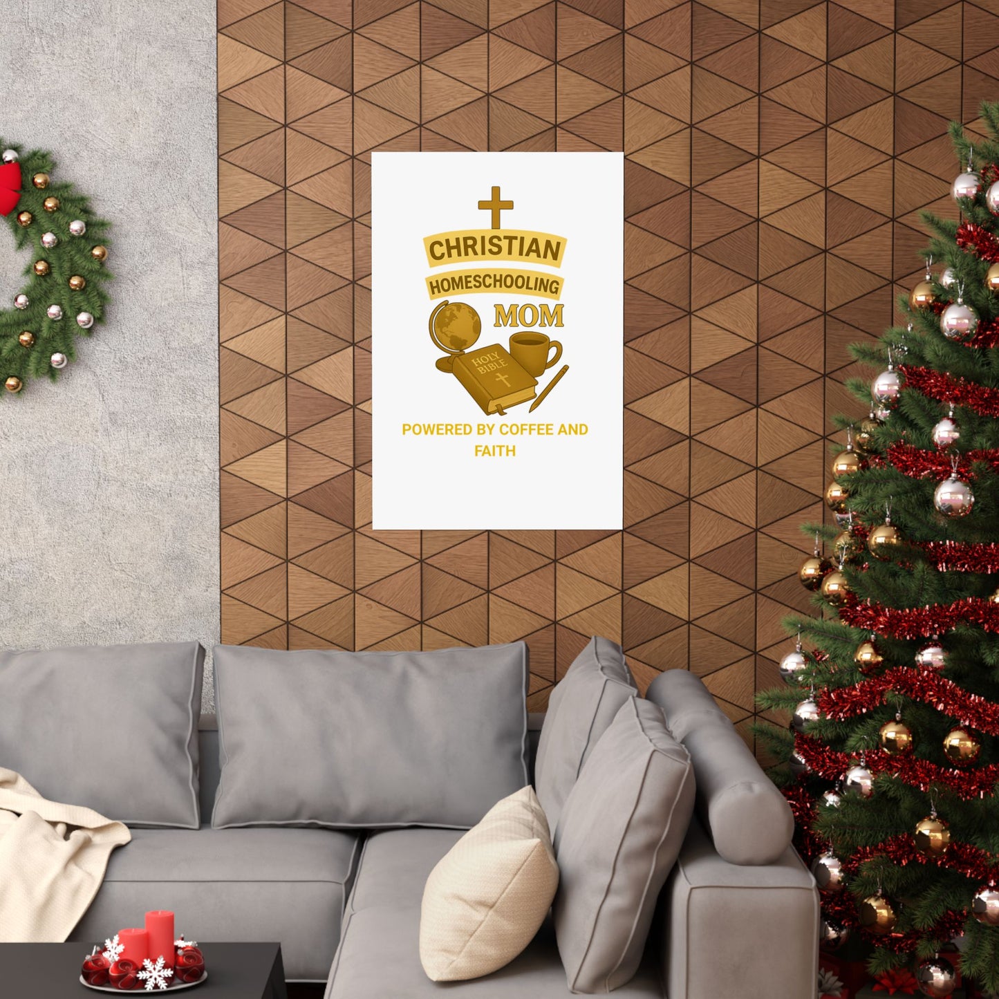 Vertical Poster - Christian Homeschooling Mom Design