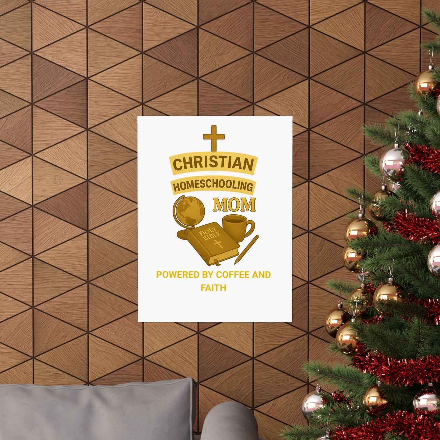 Vertical Poster - Christian Homeschooling Mom Design