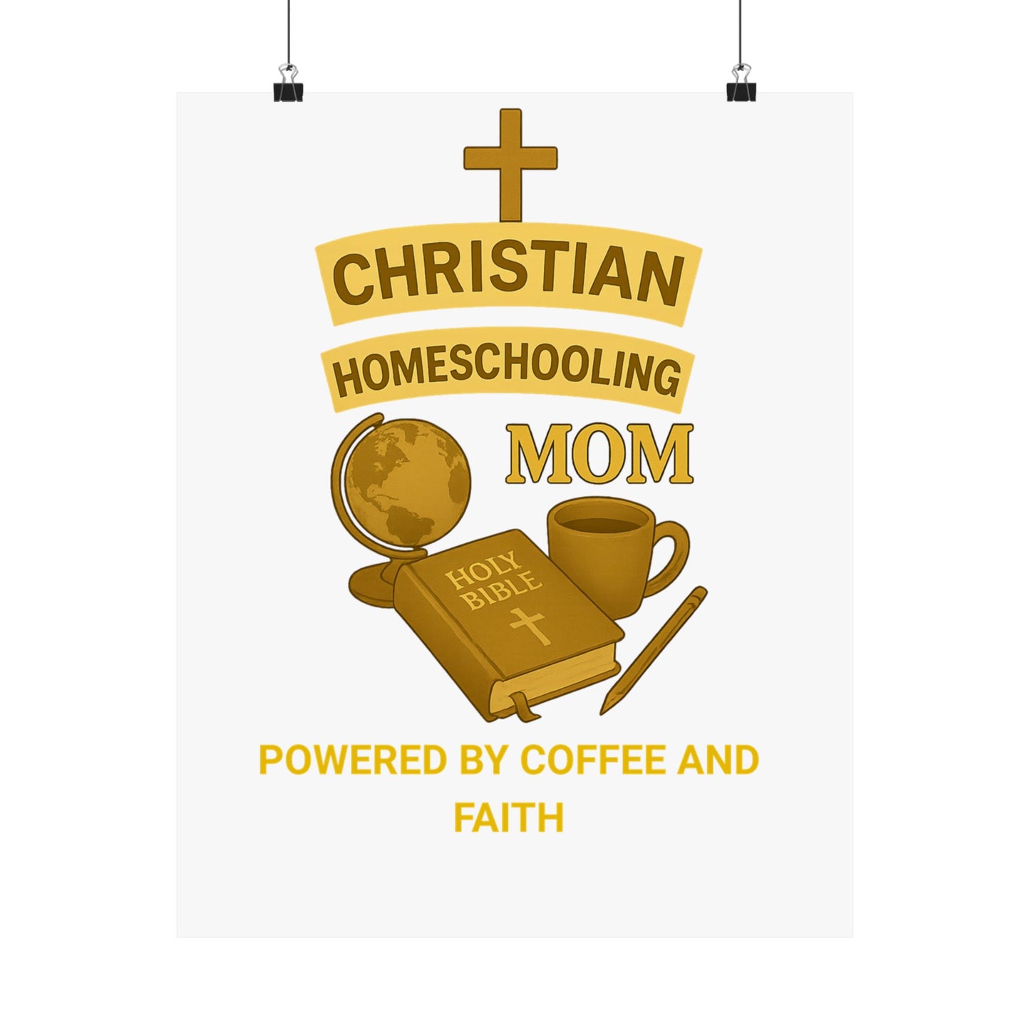 Vertical Poster - Christian Homeschooling Mom Design