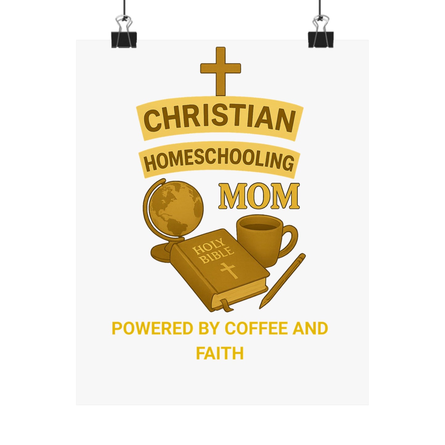 Vertical Poster - Christian Homeschooling Mom Design