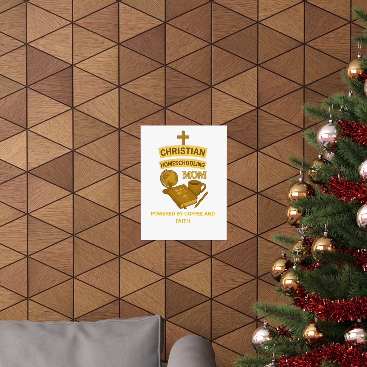 Vertical Poster - Christian Homeschooling Mom Design