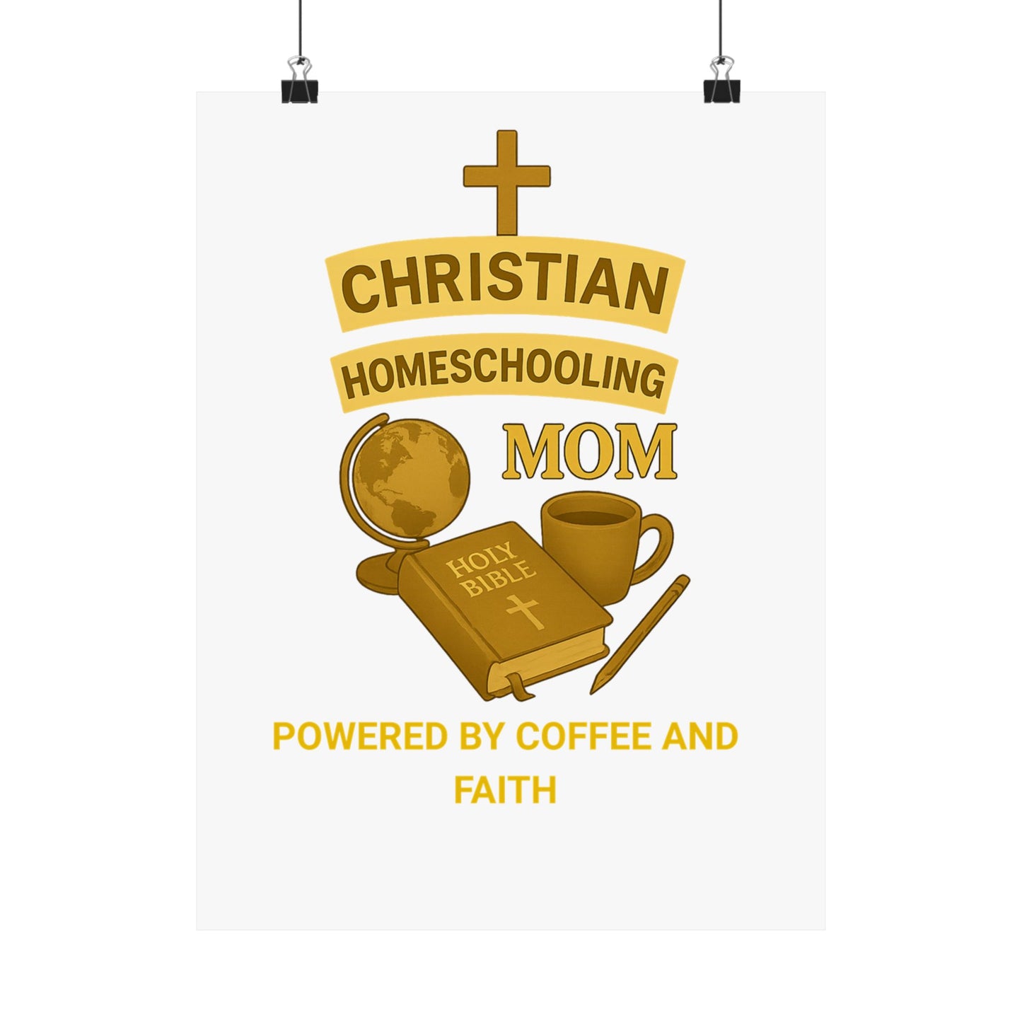 Vertical Poster - Christian Homeschooling Mom Design