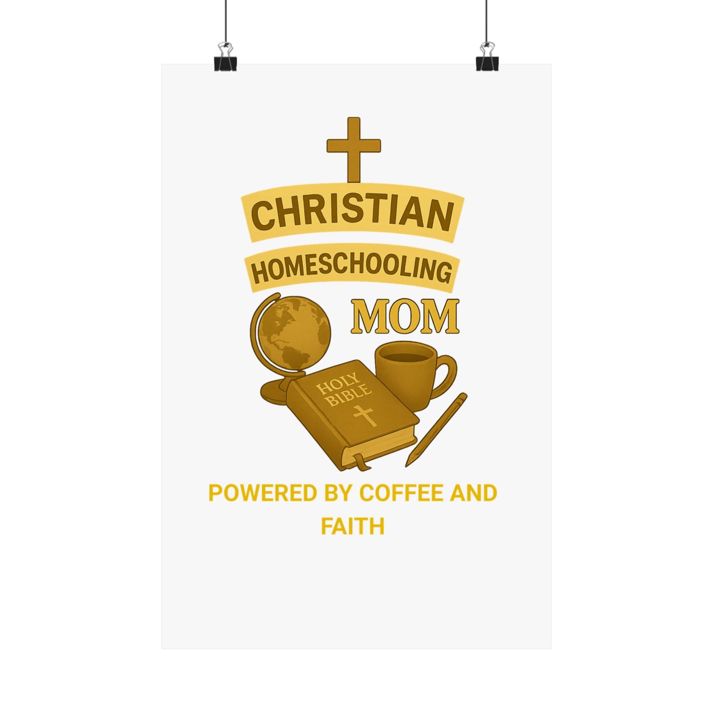Vertical Poster - Christian Homeschooling Mom Design